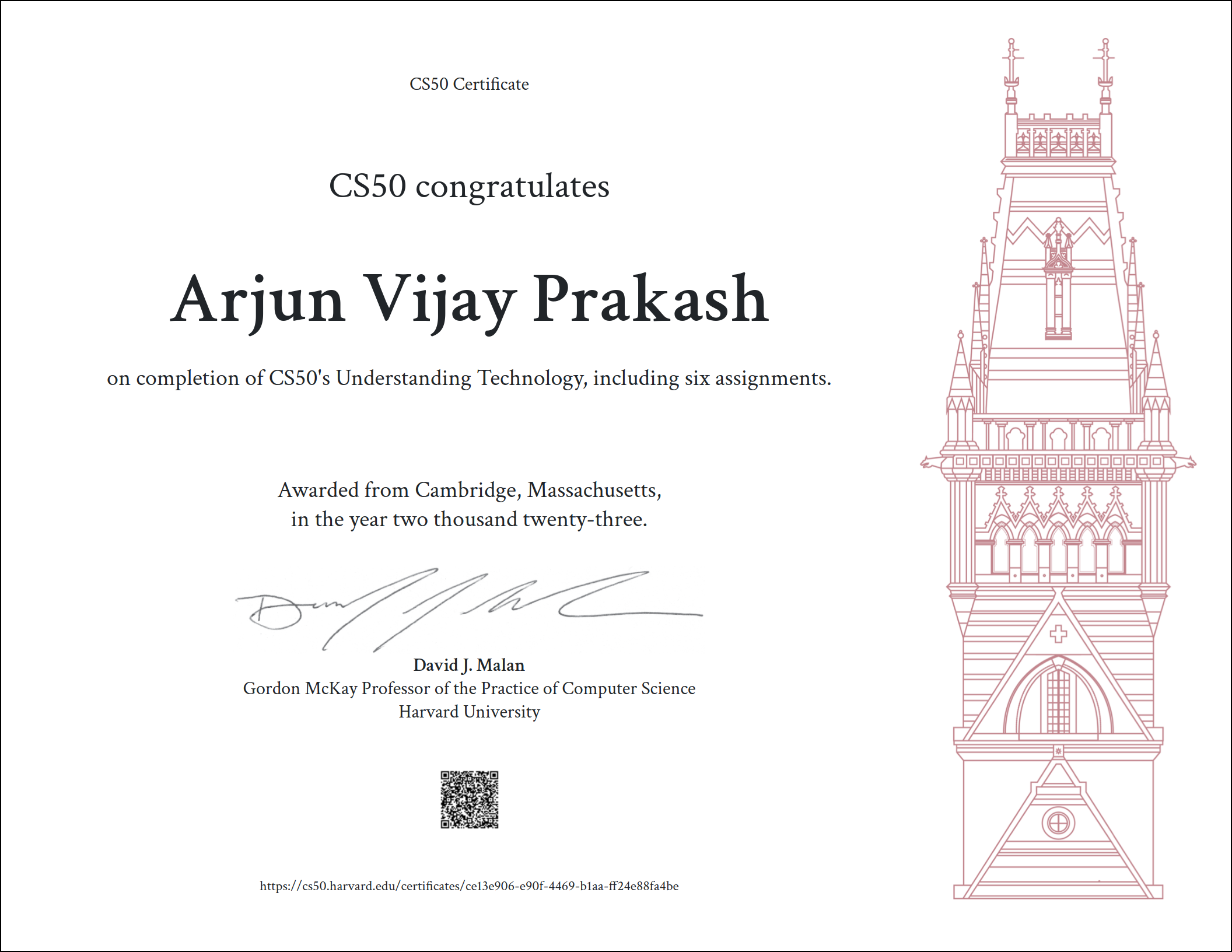 CS50 Certificate 1